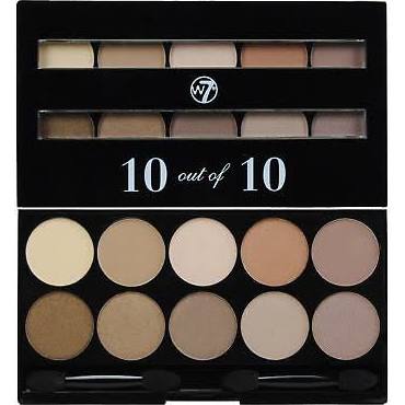 W7 COSMETICS Perfect 10 Out Of 10 Eyeshadow Palette Browns - ADDROS.COM